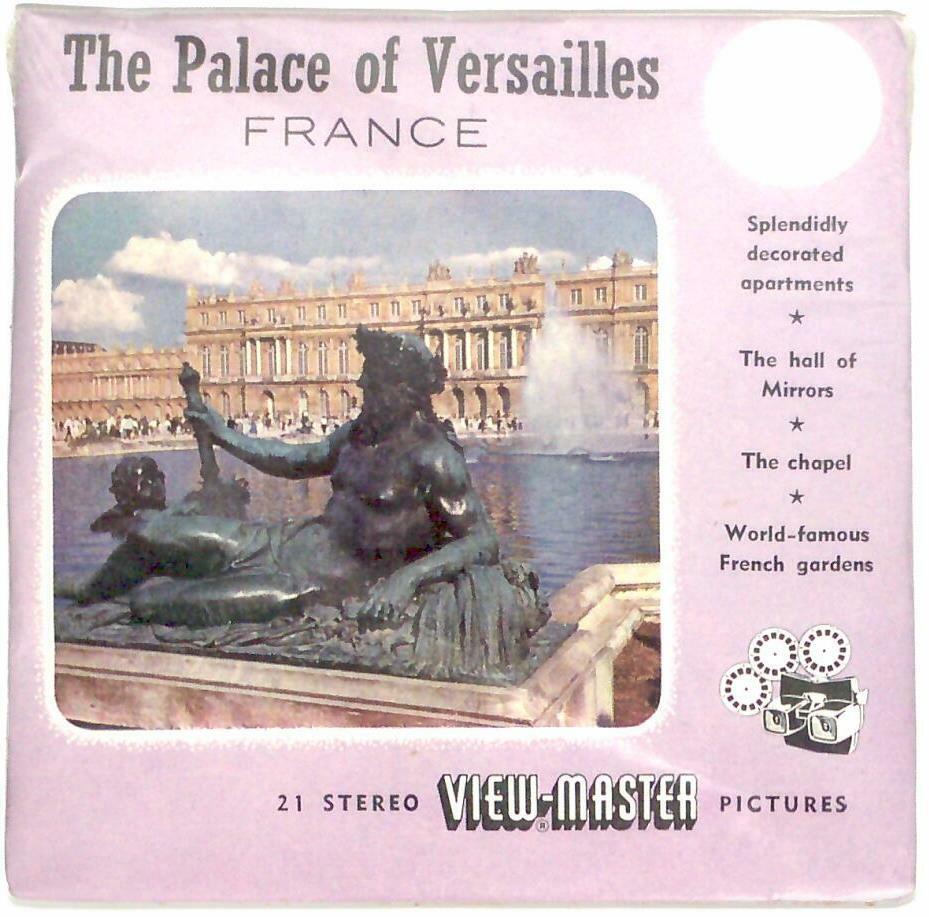 THE PALACE OF VERSAILLES FRANCE 3d View-Master 3 Reel Packet NEW SEALED