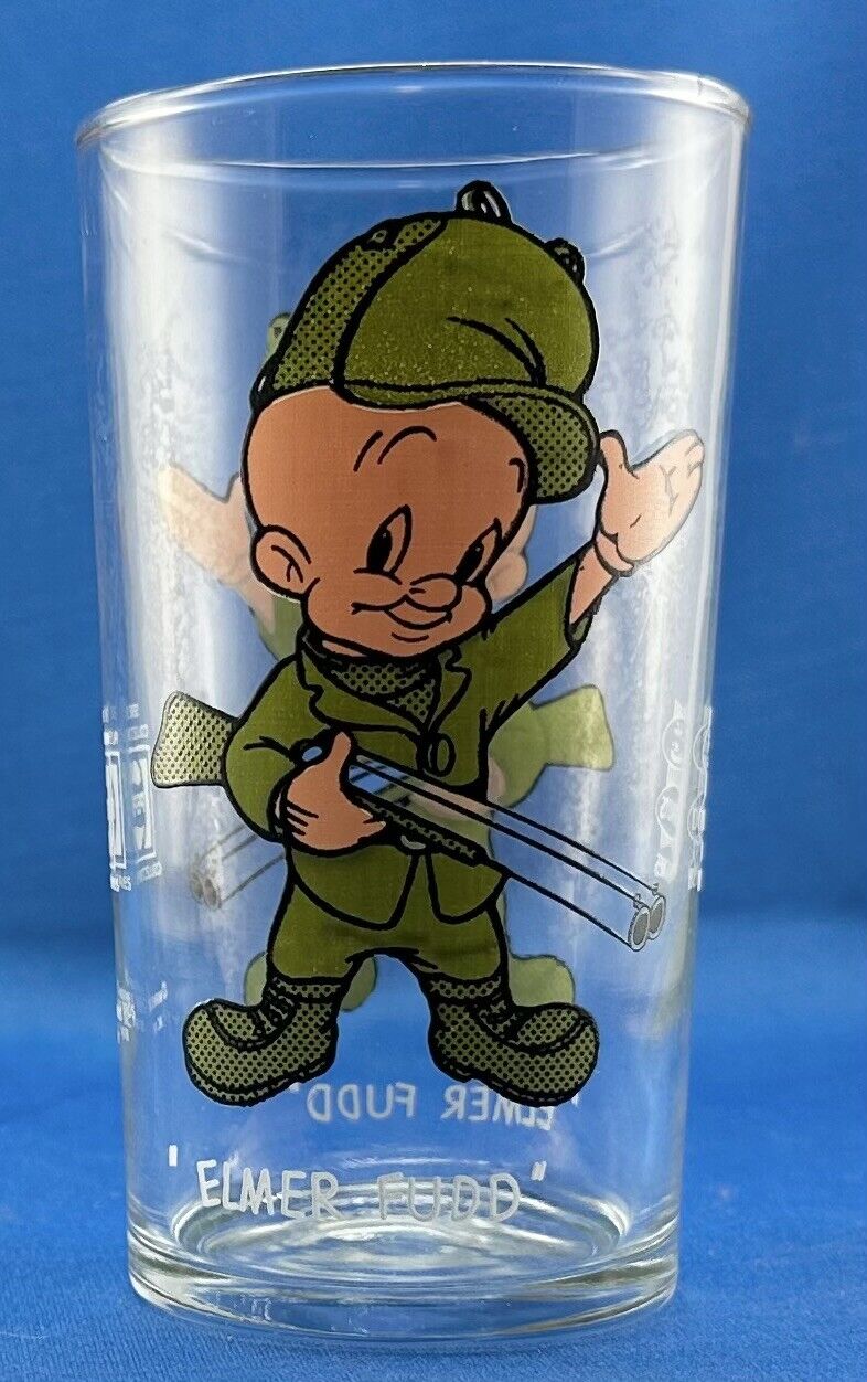 Vintage Pepsi Glass - Tim Hortons Looney Tunes Elmer Fudd Canada  4-3/4 In