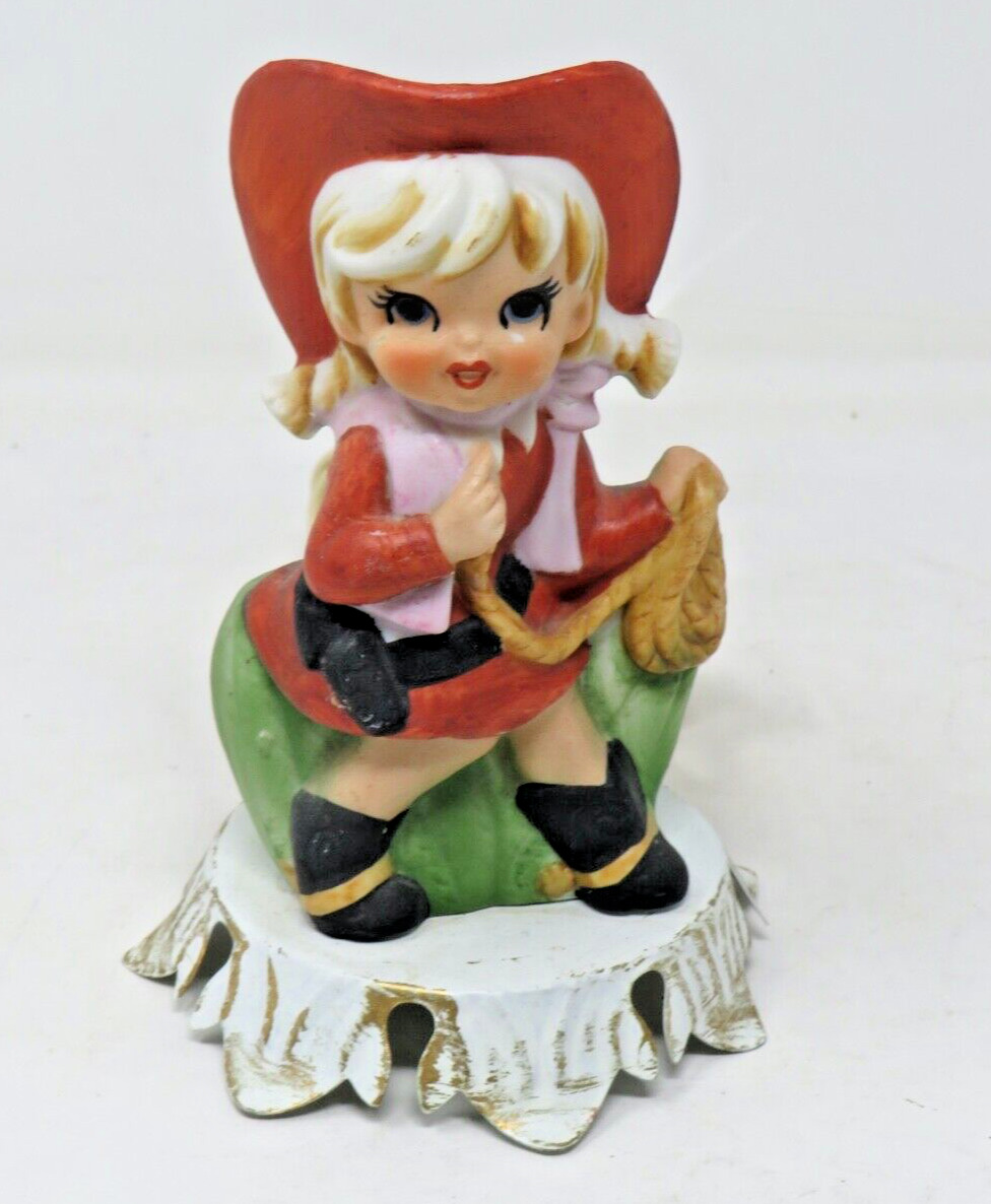 Vintage Aladdin Giftware Cowgirl Western Table Lamp Night Light Ceramic Corded