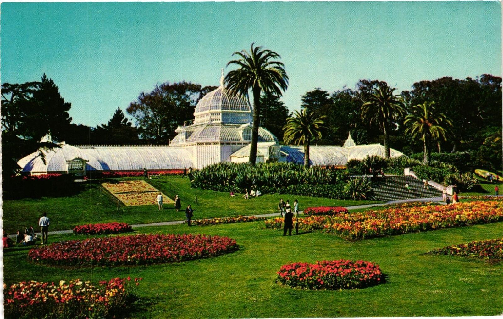 Vintage Postcard- Conservatory - Golden Gate Park, San Francisco CA 1960s