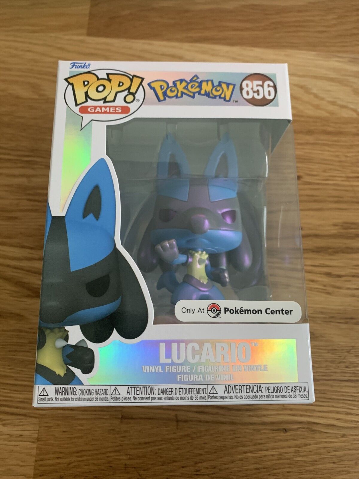 Funko Pop Pokémon Lucario Pearlescent Pokemon Center Exclusive