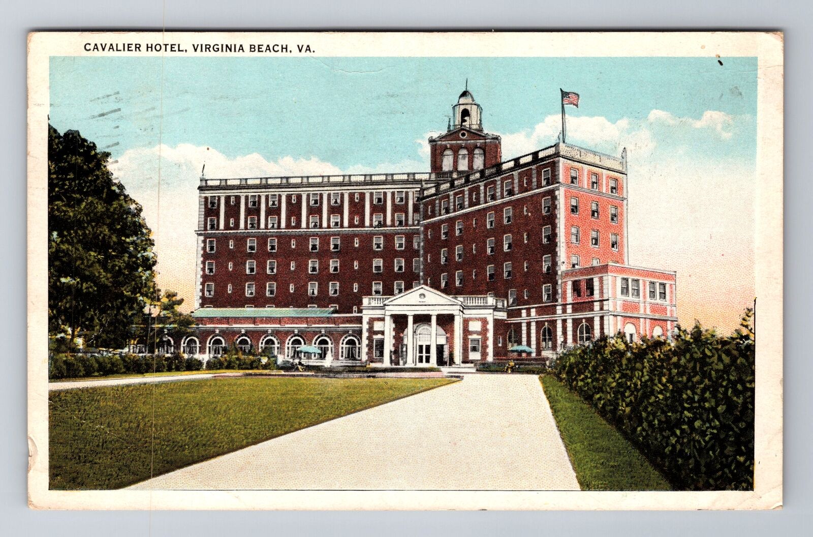 Virginia Beach VA-Virginia, Cavalier Hotel Advertising Vintage c1931 Postcard