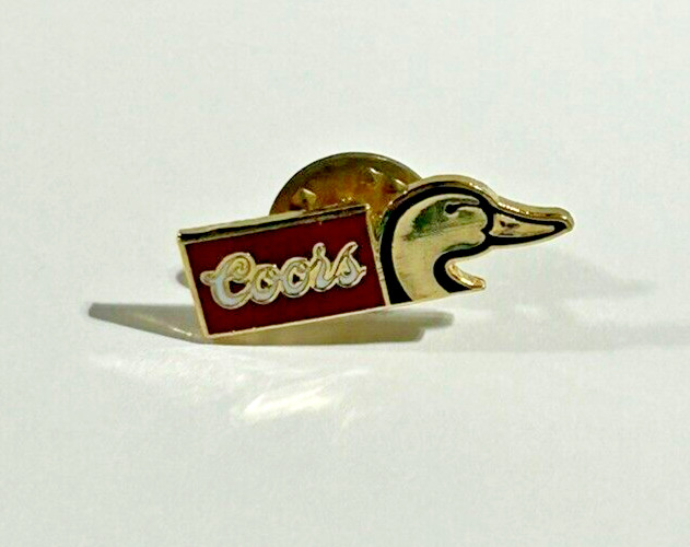 Vintage Coors Beer Ducks Unlimited Advertising Lapel Pin Light 1970s Brewing
