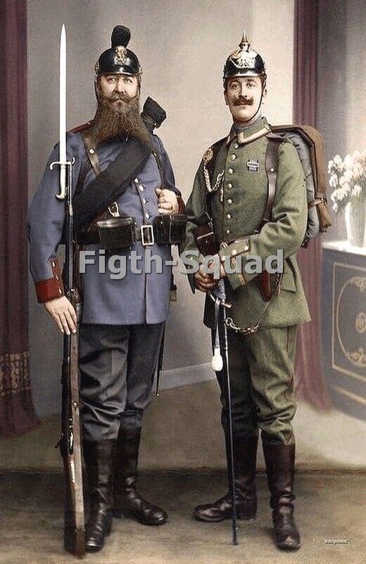 WW1 Picture Photo WWI Bavarian and veteran Franco-Prussian War 7962