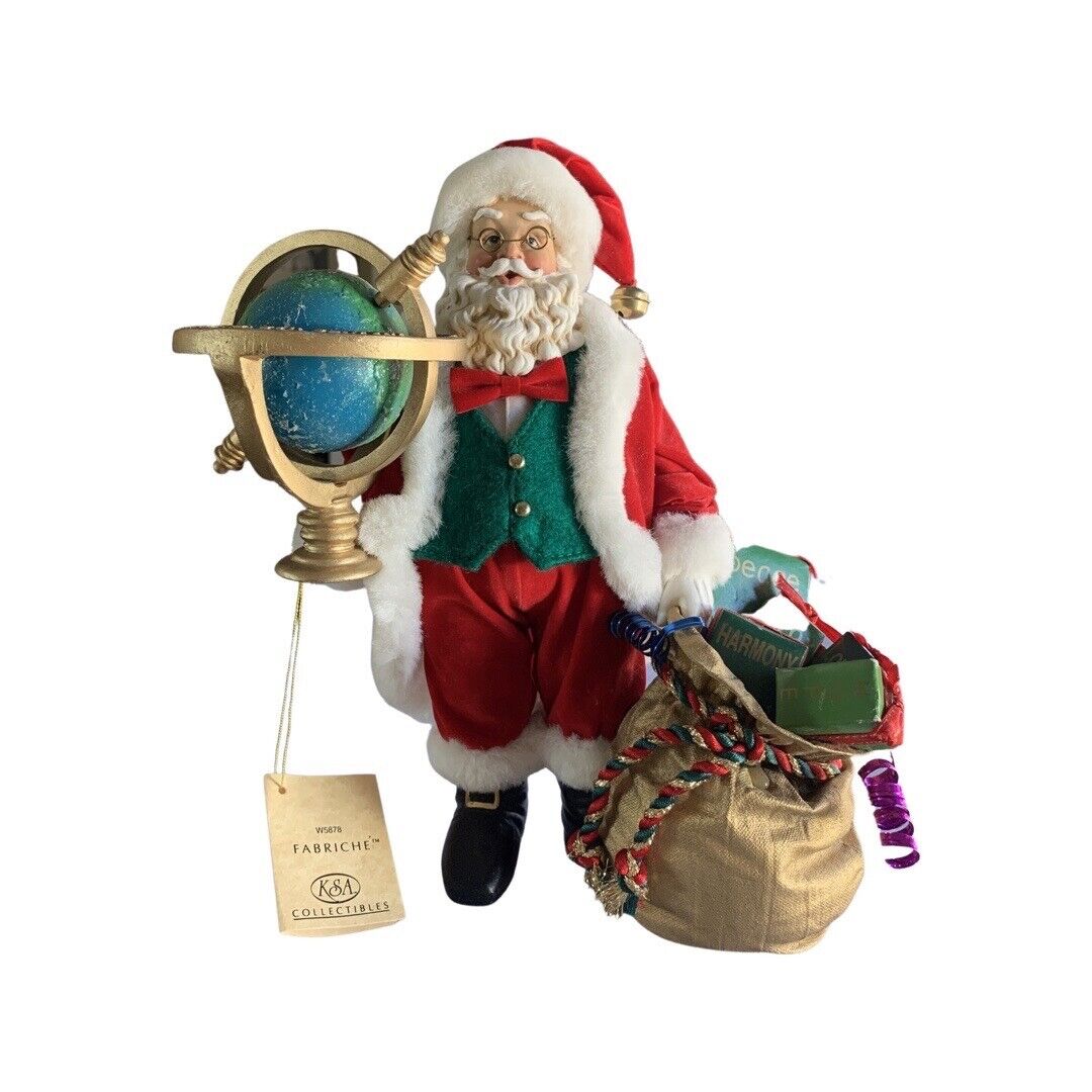 KSA  Collectibles Fabriche Santa with BAG of Gifts W5878