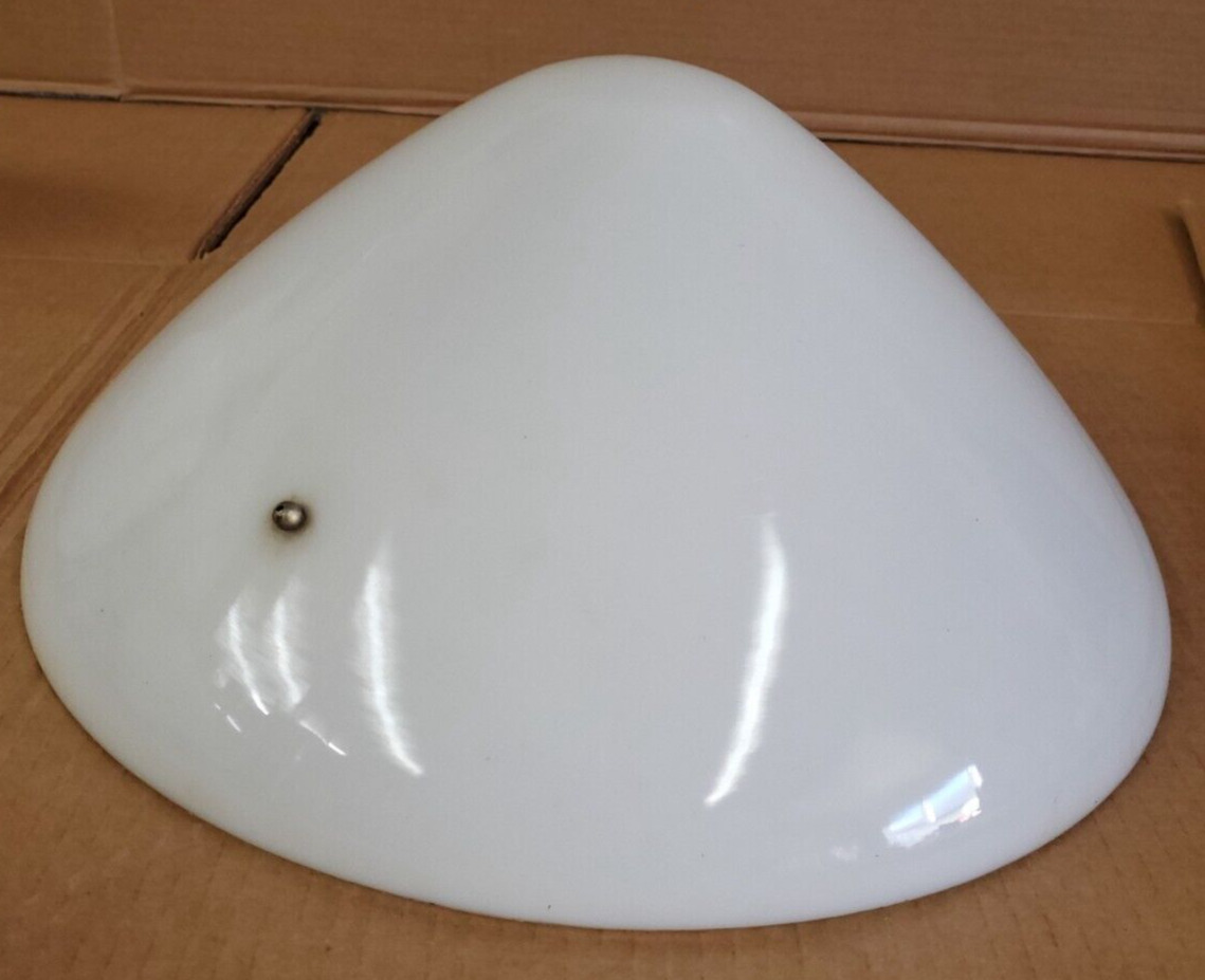 Large Art Deco Milk Glass  GLobe Lamp Shade Chandalier Hanging Pendant Conical J