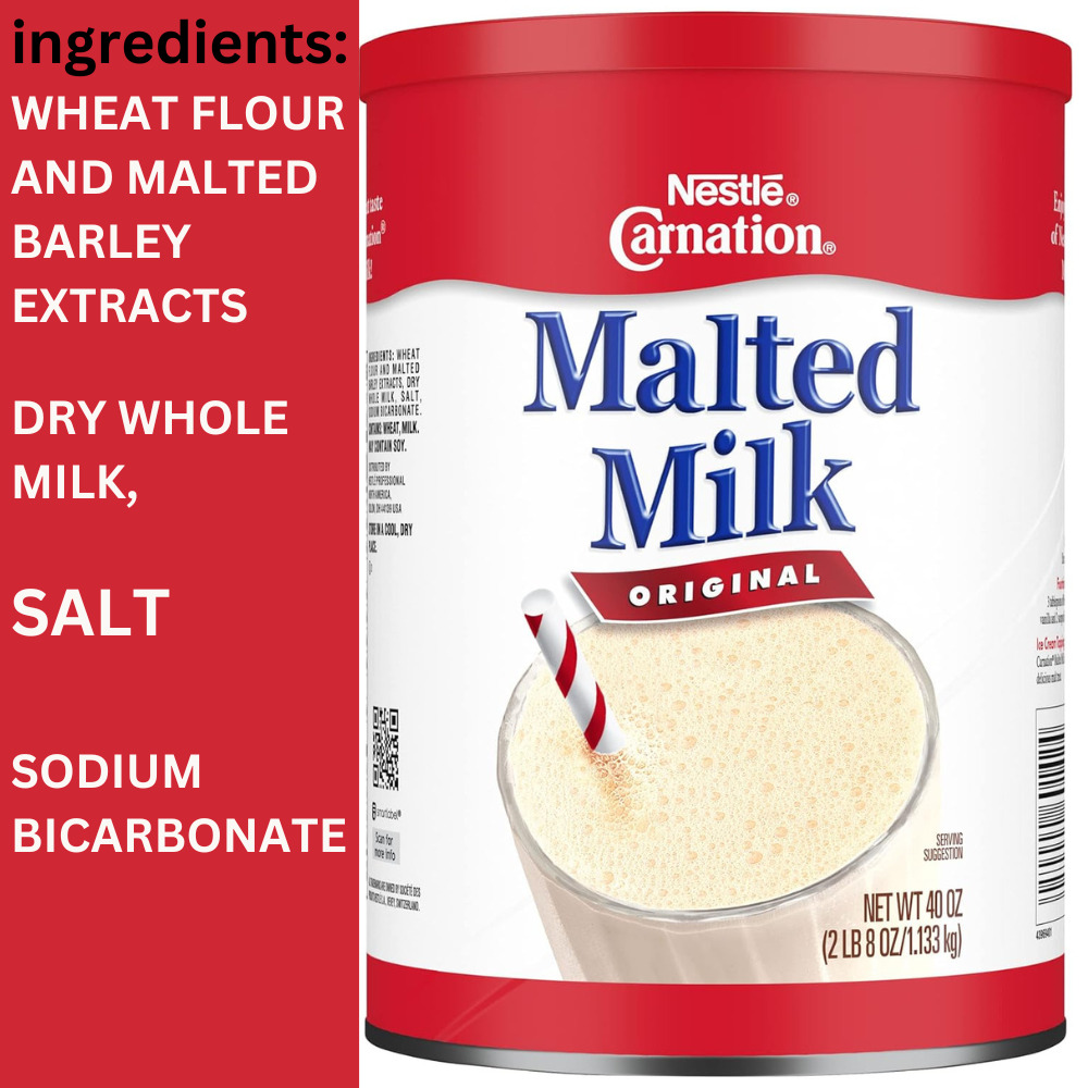 Carnation Malted Milk, 40 Ounce Can (Dry Shelf Stable Milk) Free 5 days delivery
