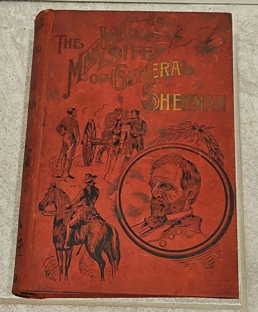 1891 MEMORIAL LIFE OF GENERAL WILLIAM TECUMSEH SHERMAN Chase Civil War