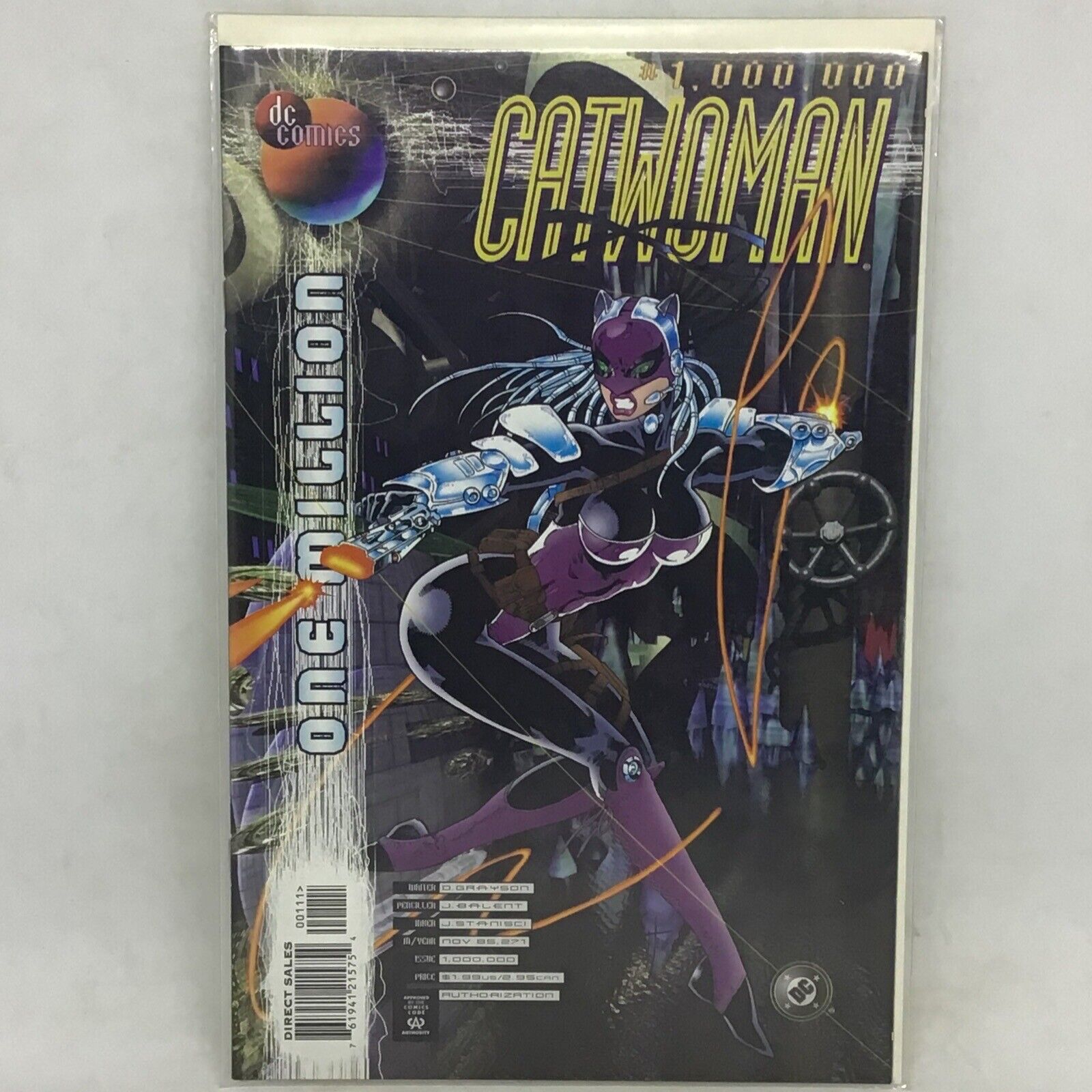 NOS CATWOMAN ONE MILLION #1,000,000 by D. Grayson & J Balent Bagged & Boarded
