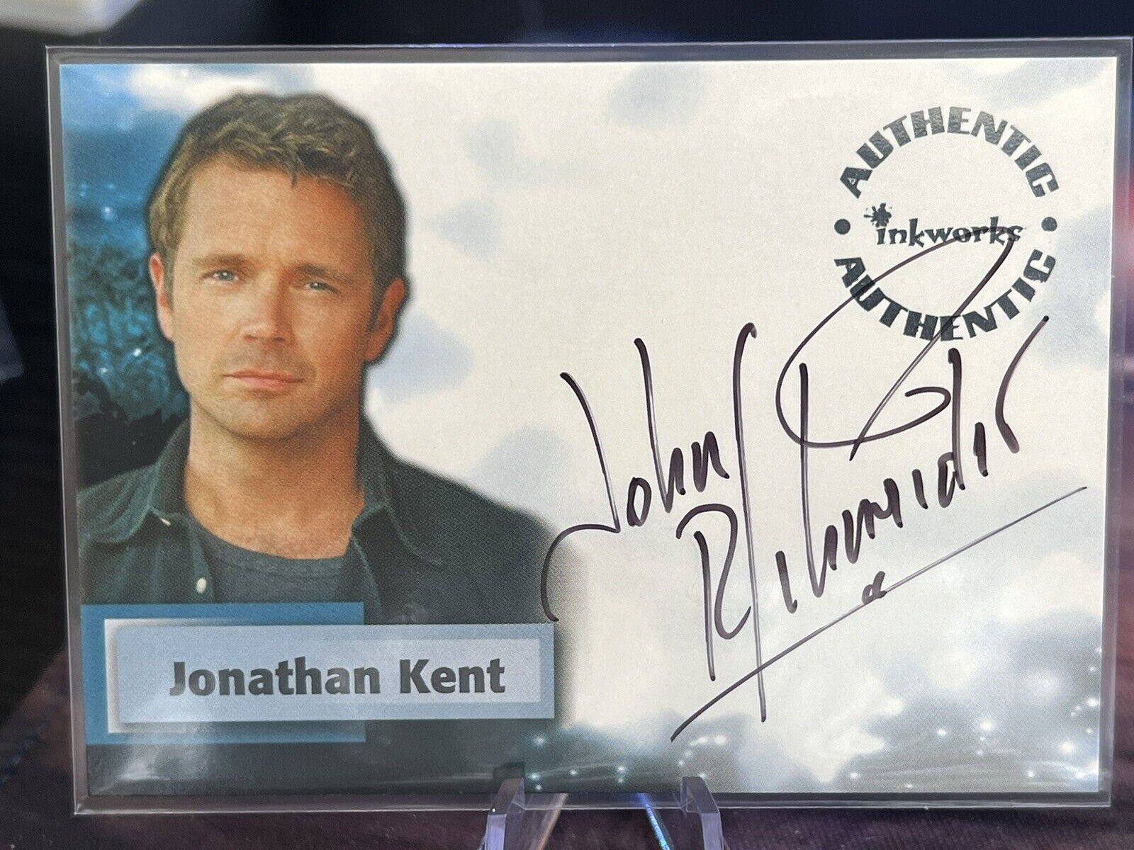 Smallville Season 1 A1 Autograph Card John Schneider as Jonathan Kent