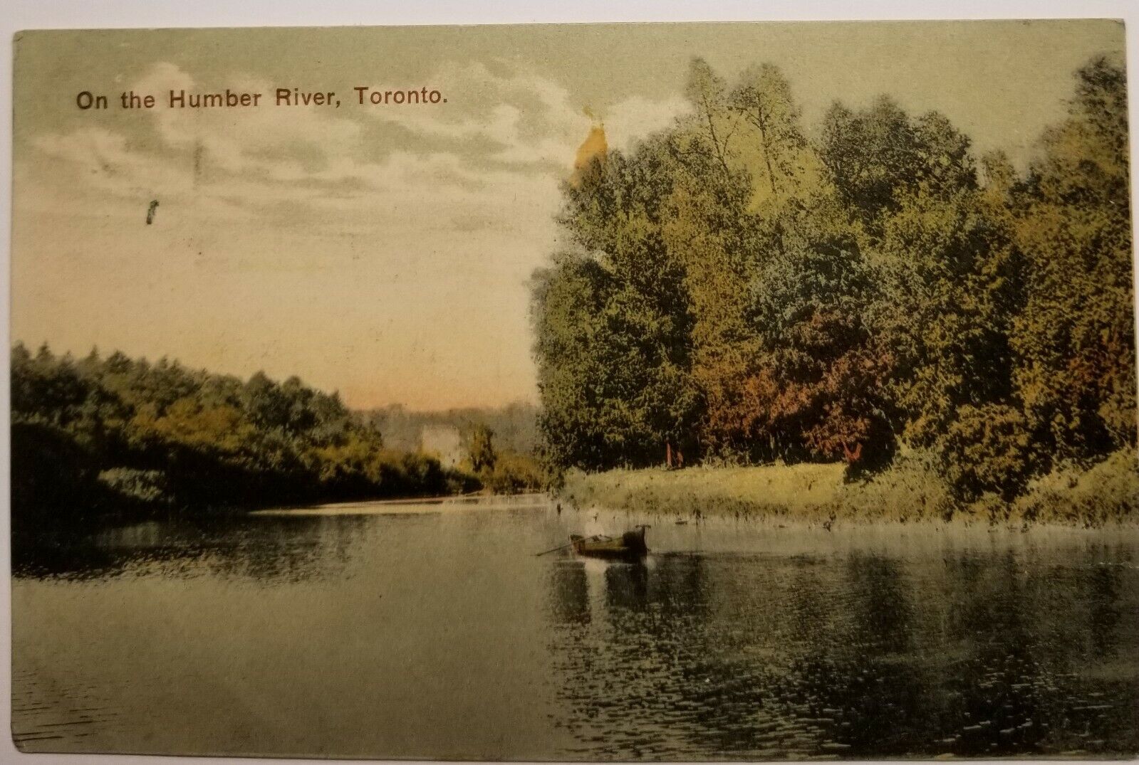 RPPC Humber River Private Post Card Toronto Rowboat c. early 1900s  PC1