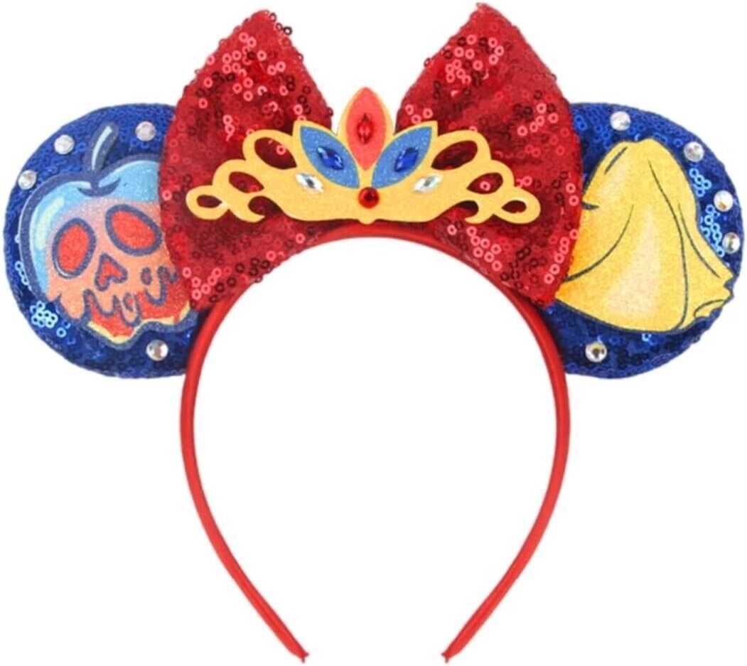 Minnie Mickey Mouse Ears headband Disneyland Disney Snow White Princess HANDMADE