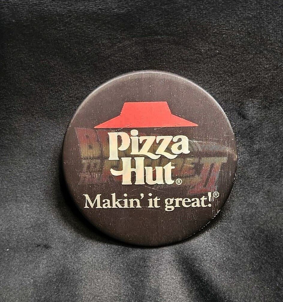 Vintage 1989 Pizza Hut | Back To The Future II | Pinback Button/Pin | 