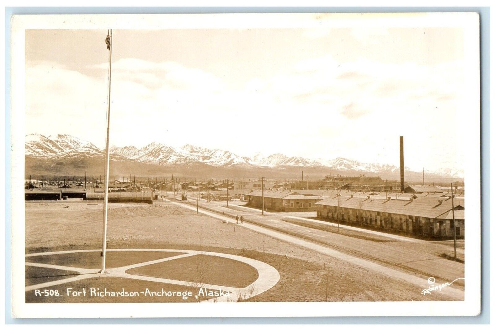 c1950\'s View Of Fort Richardson Anchorage Alaska AK RPPC Photo Vintage Postcard