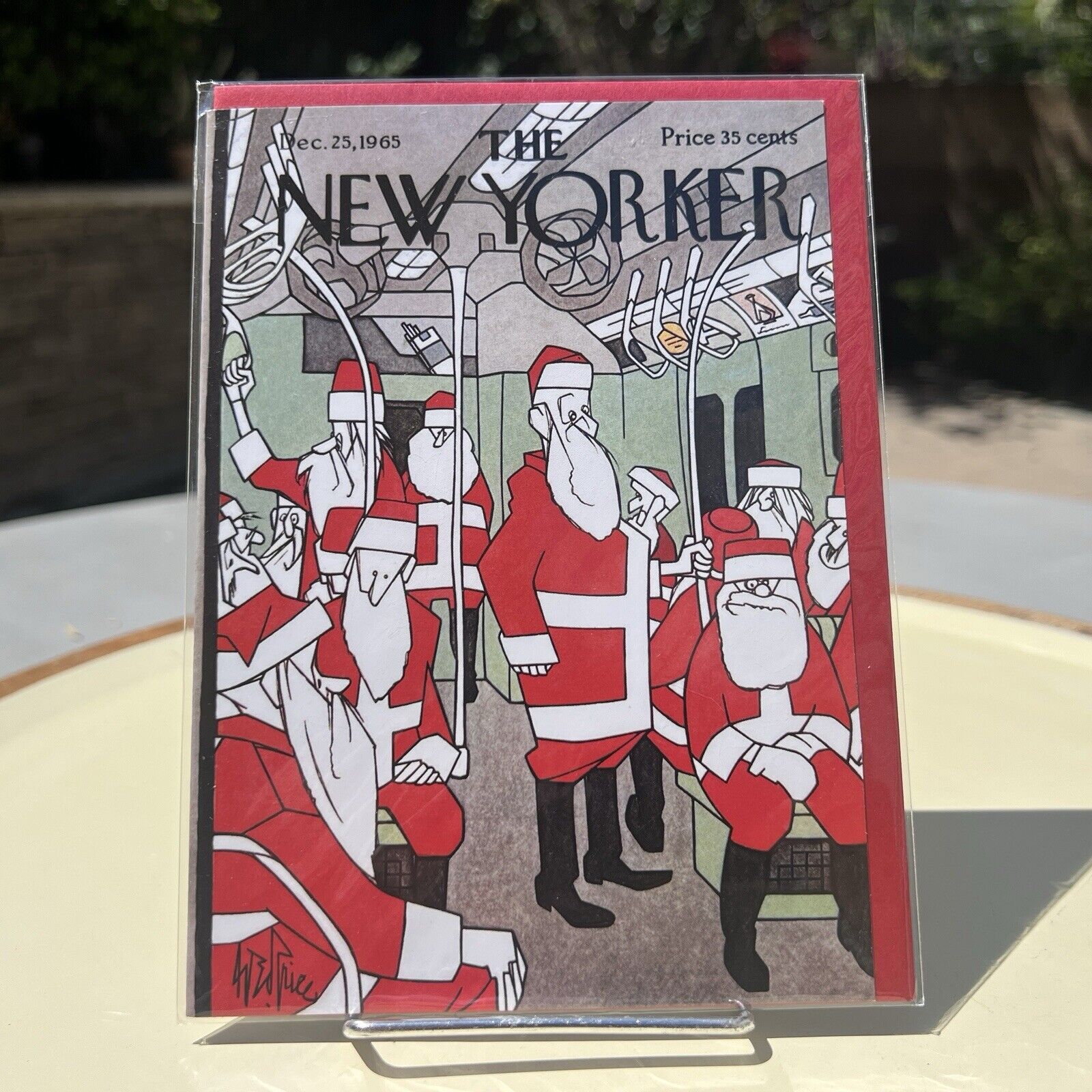 The New Yorker Covers Christmas Card DEC 25 1965- Nelson Line