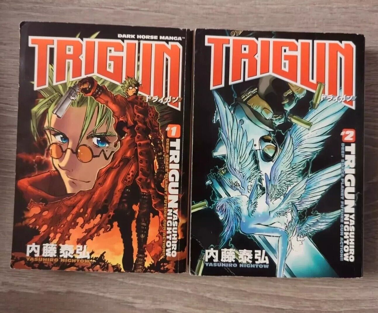 Trigun FULL SERIES Deep Space Planet Future OOP Vol. 1 & 2 Manga 2003/04 Vintage