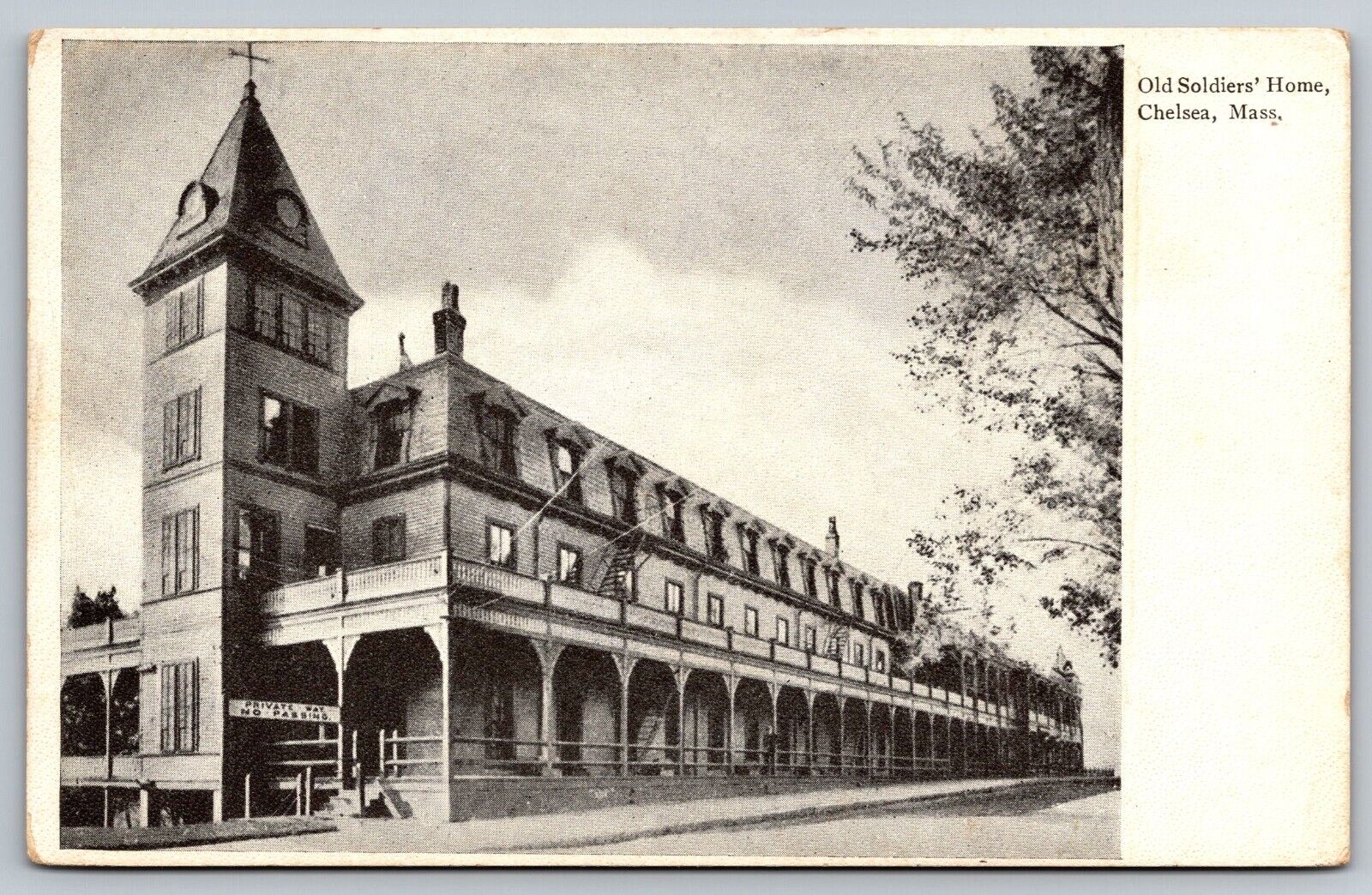 Postcard Old Soldiers Home Chelsea Massachusetts