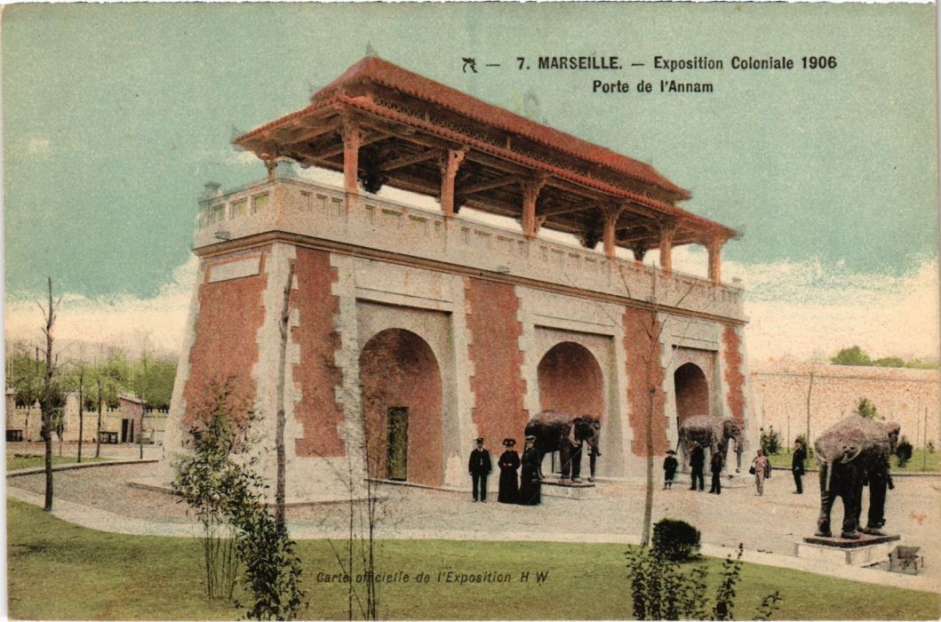 CPA Colonial EXPO MARSEILLE Porte de l\'Annam (1272421)