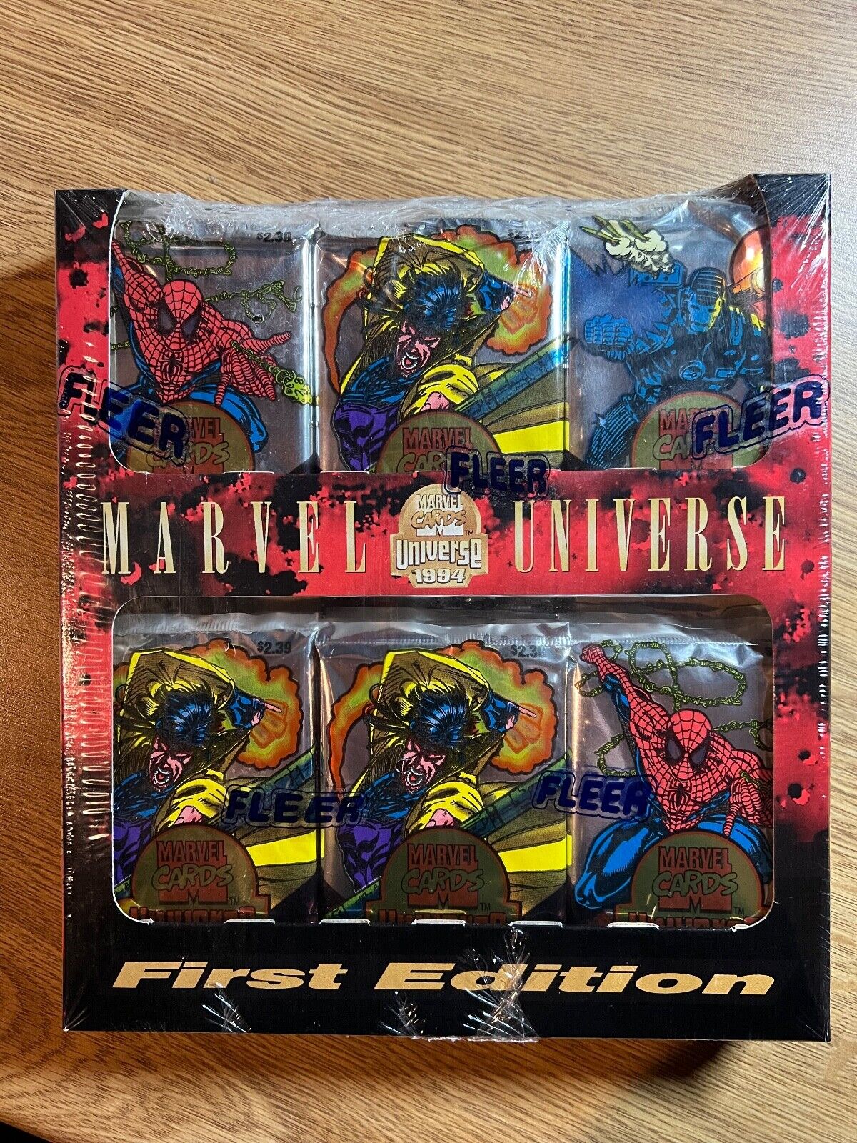 1994 Marvel Universe First Edition Factory Sealed Box 36 Jumbo Pack READ
