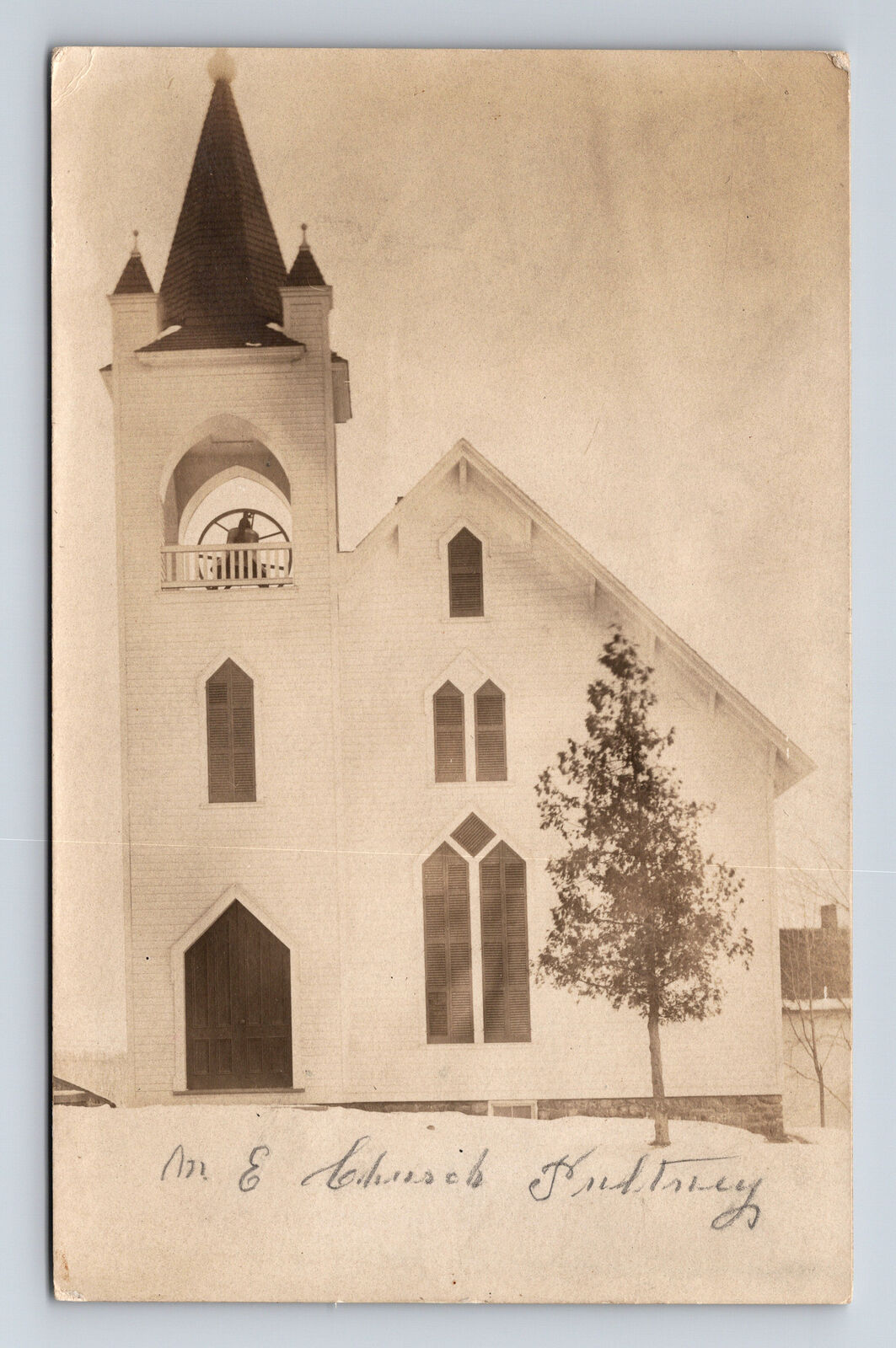 1908 RPPC Episcopal Church Pulteney NY Poss Grace Community Fellowship Postcard