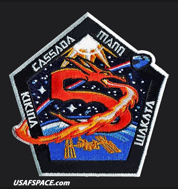 Authentic CREW-5 NASA SPACEX ISS Mission-CREW DRAGON AB Emblem-SPACE PATCH-Names