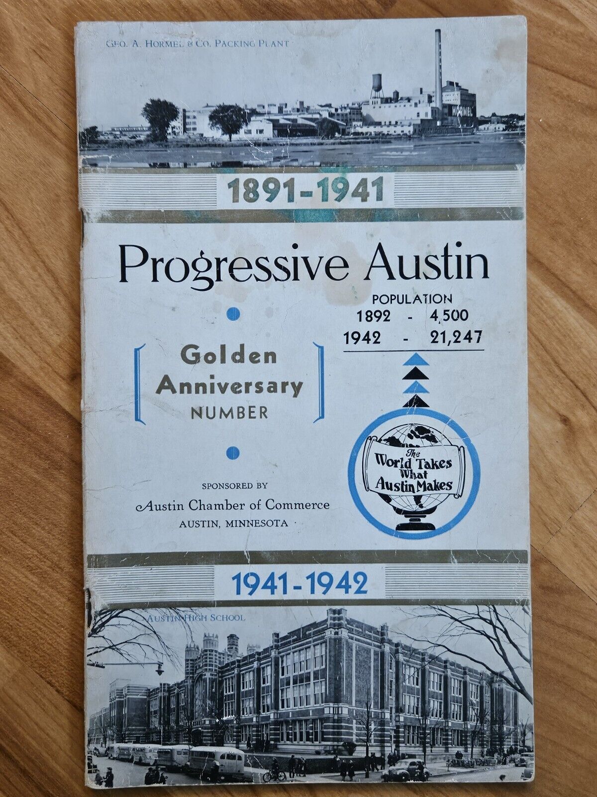 Vintage 1941-42 Progressive Austin Minnesota booklet Minn, MN