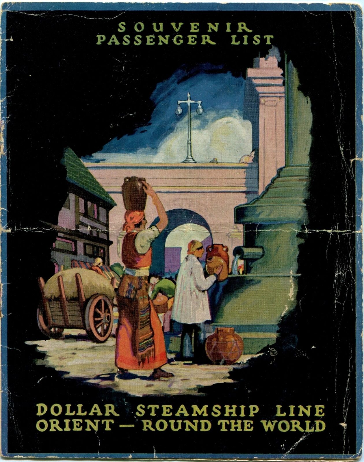 1926 Souvenir Passenger List Dollar Steamship Line, S.S. President Lincoln