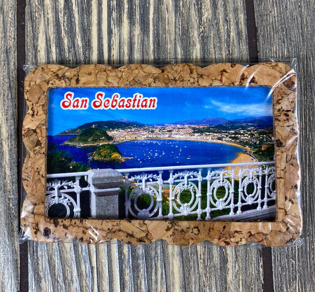 Vintage San Sebastian Souvenir Refrigerator Magnet 3.5” x 2.5