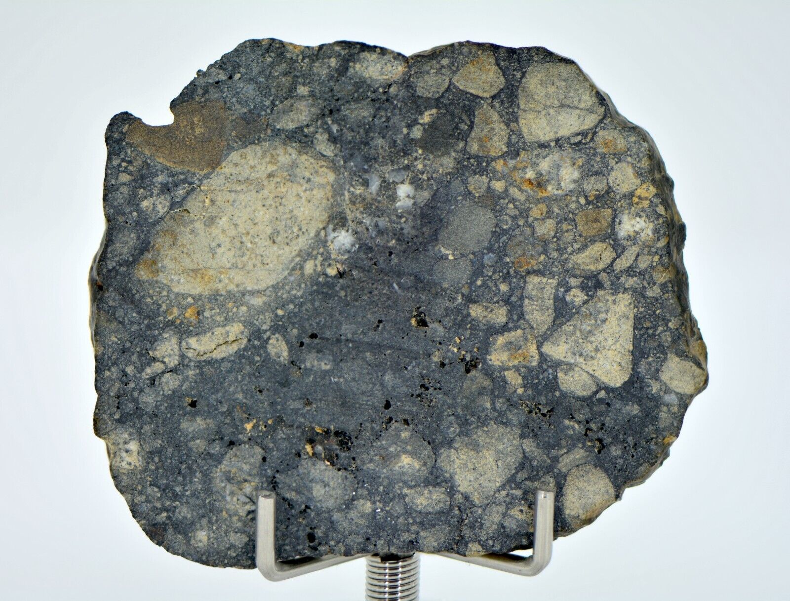 12.20g Eucrite Slice Monomict Basaltic Breccia - TOP METEORITE