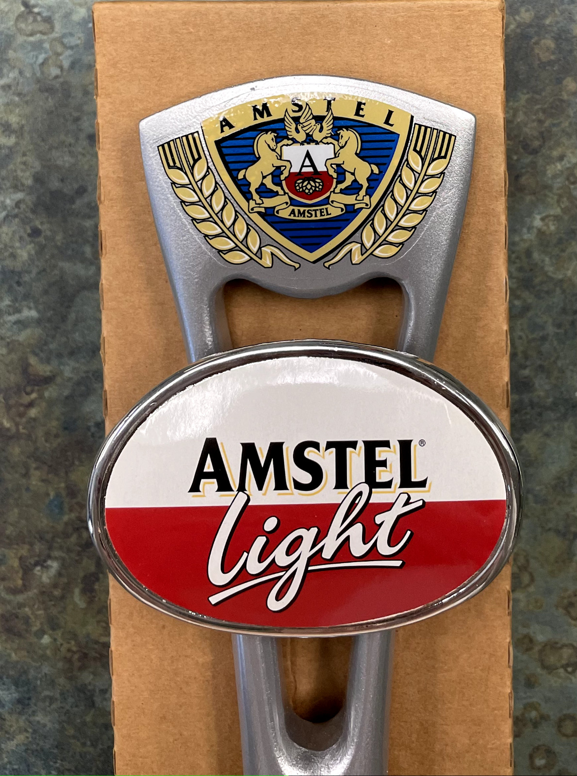 Vintage Amstel Light Draft Beer Tap Handle