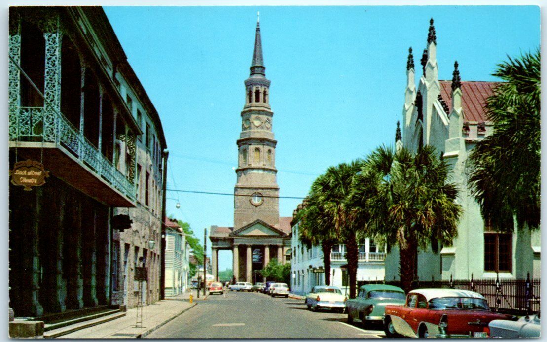 Postcard - Church Street, Charleston, South Carolina