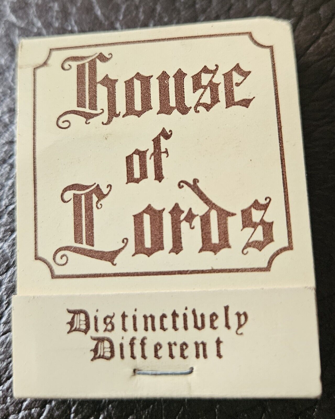 Vintage Matchbook House Of Lords