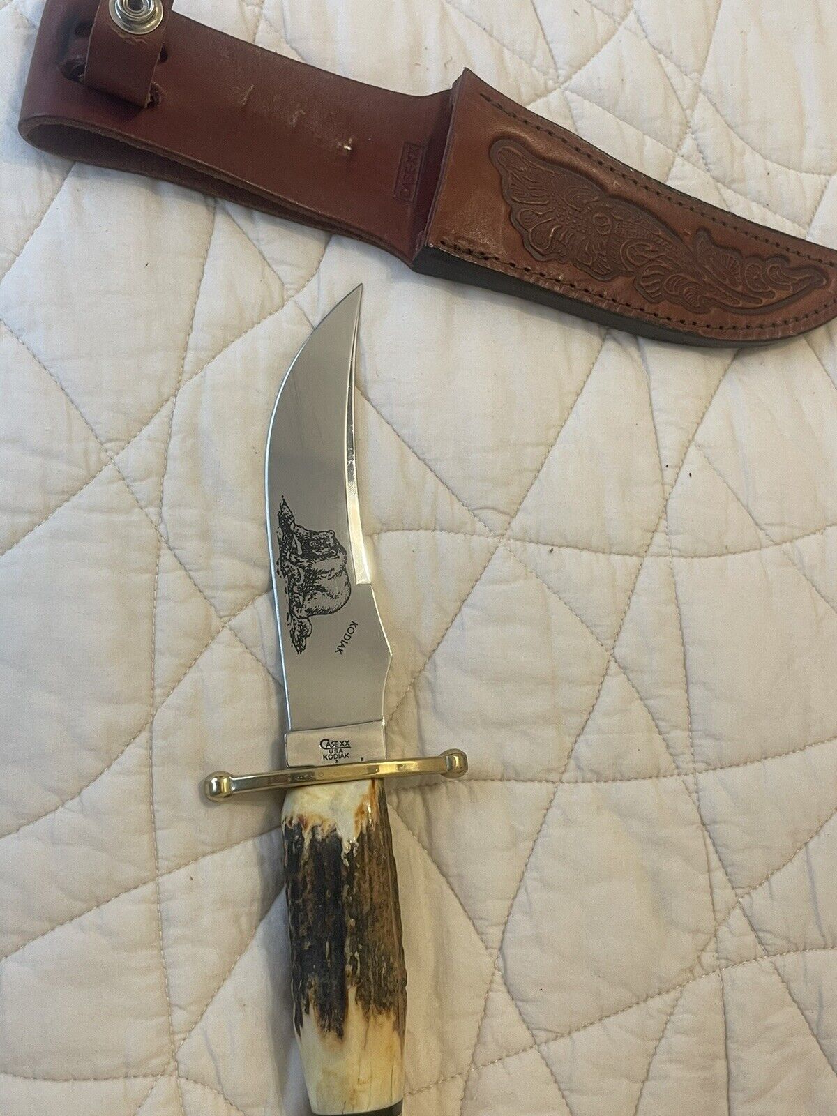 Case XX Kodiak Fixed Blade Knife And Sheath USA