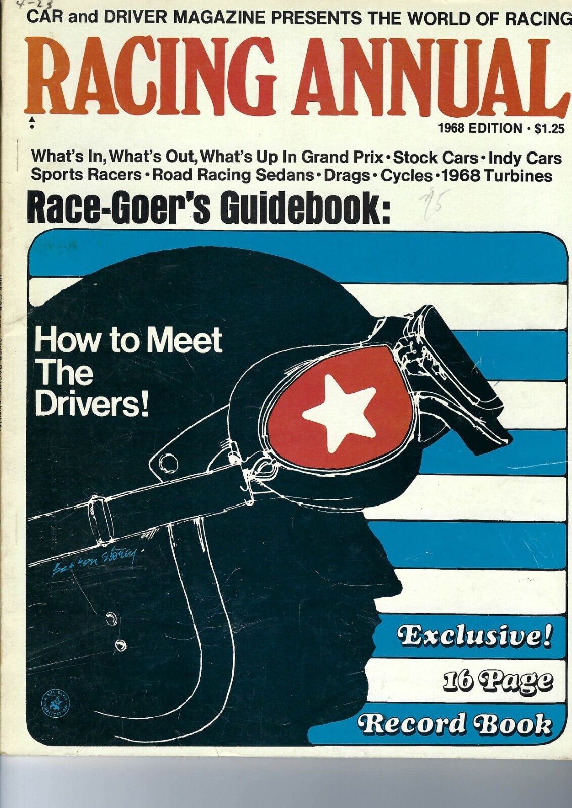 1968 Car and Driver Racing Annual. See Contents. 16 page racing records, more