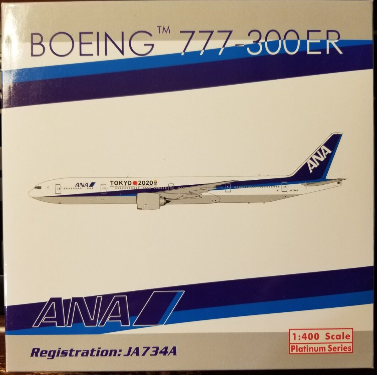 RARE and NEW 1:400 Phoenix ANA 777-300ER Tokyo 2020 JA734A Gemini Jets NG scale