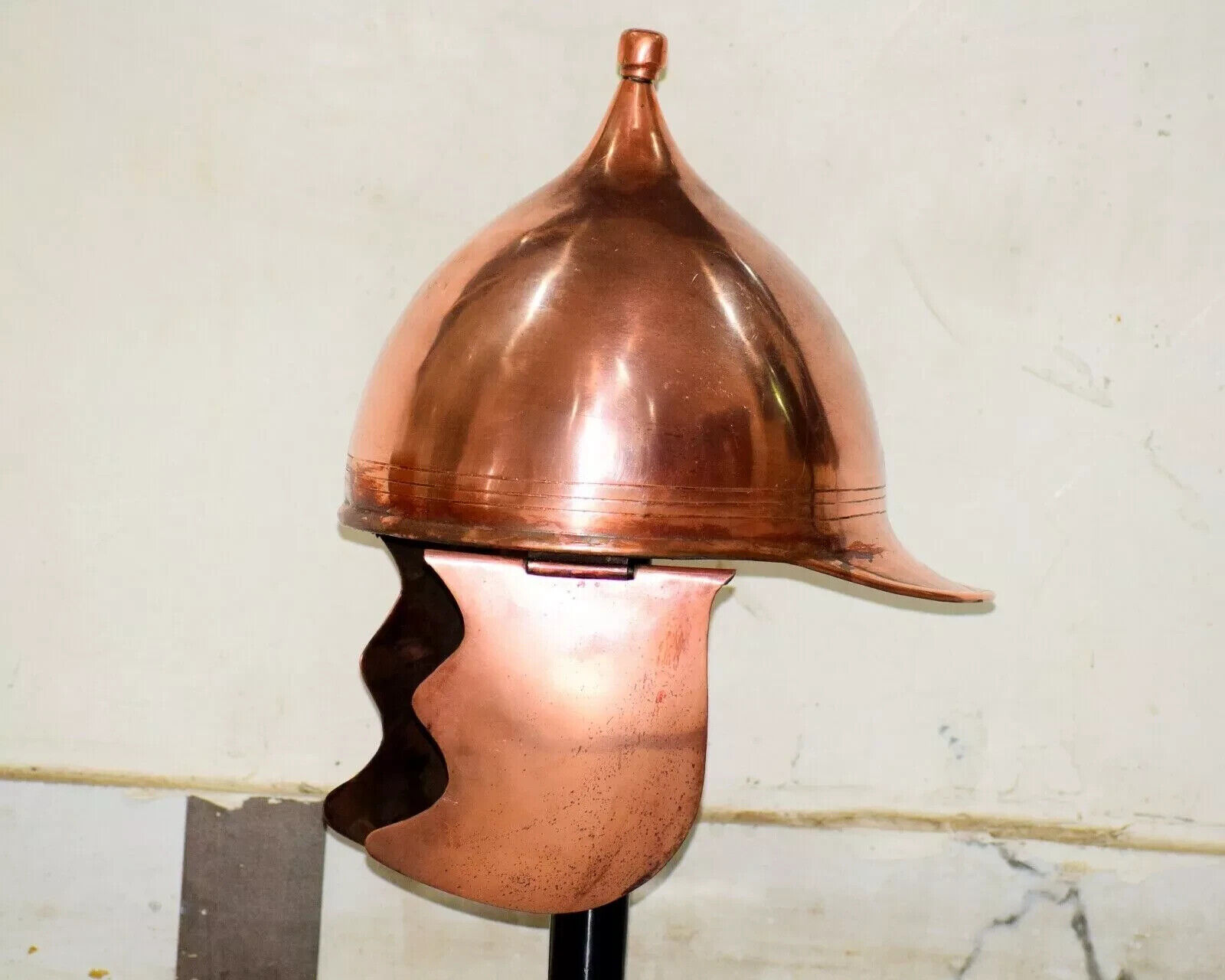 Halloween Roman Celtic Montefortino Helmet Bronze Finish steel helmet SCA larp