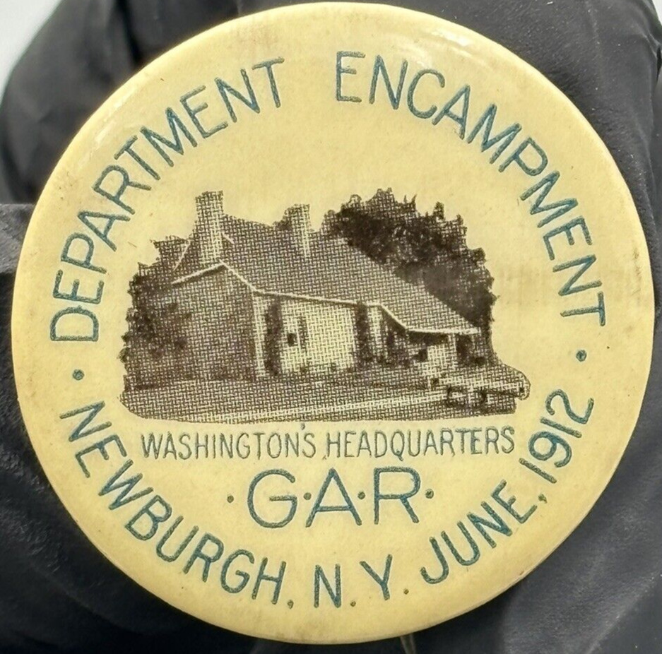 GAR Newburgh New York Grand Army Of The Republic 1912 Encampment Pinback