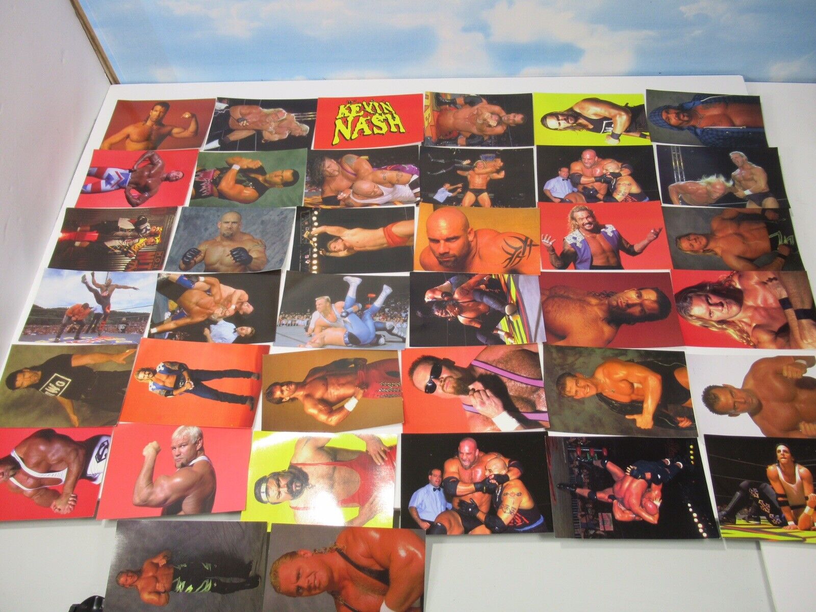 1998 Panini WCW / NWO Wrestling Superstars Photo Card LOT OF 38 HULK HOGAN DDP