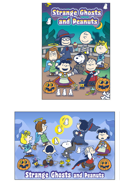 SNOOPY TOWN SHOP Post cards 2cards Strange Ghosts and PEANUTS 2022 Japan