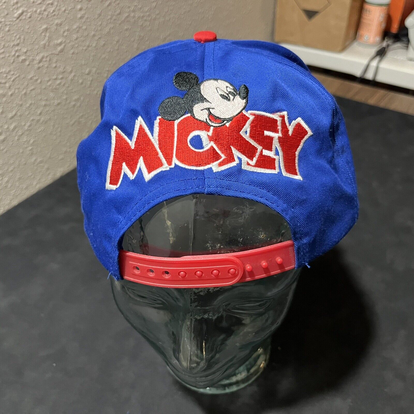 Walt Disney Company Mickey Mouse Vintage Snapback Hat Block Head 1980s 90s Adult