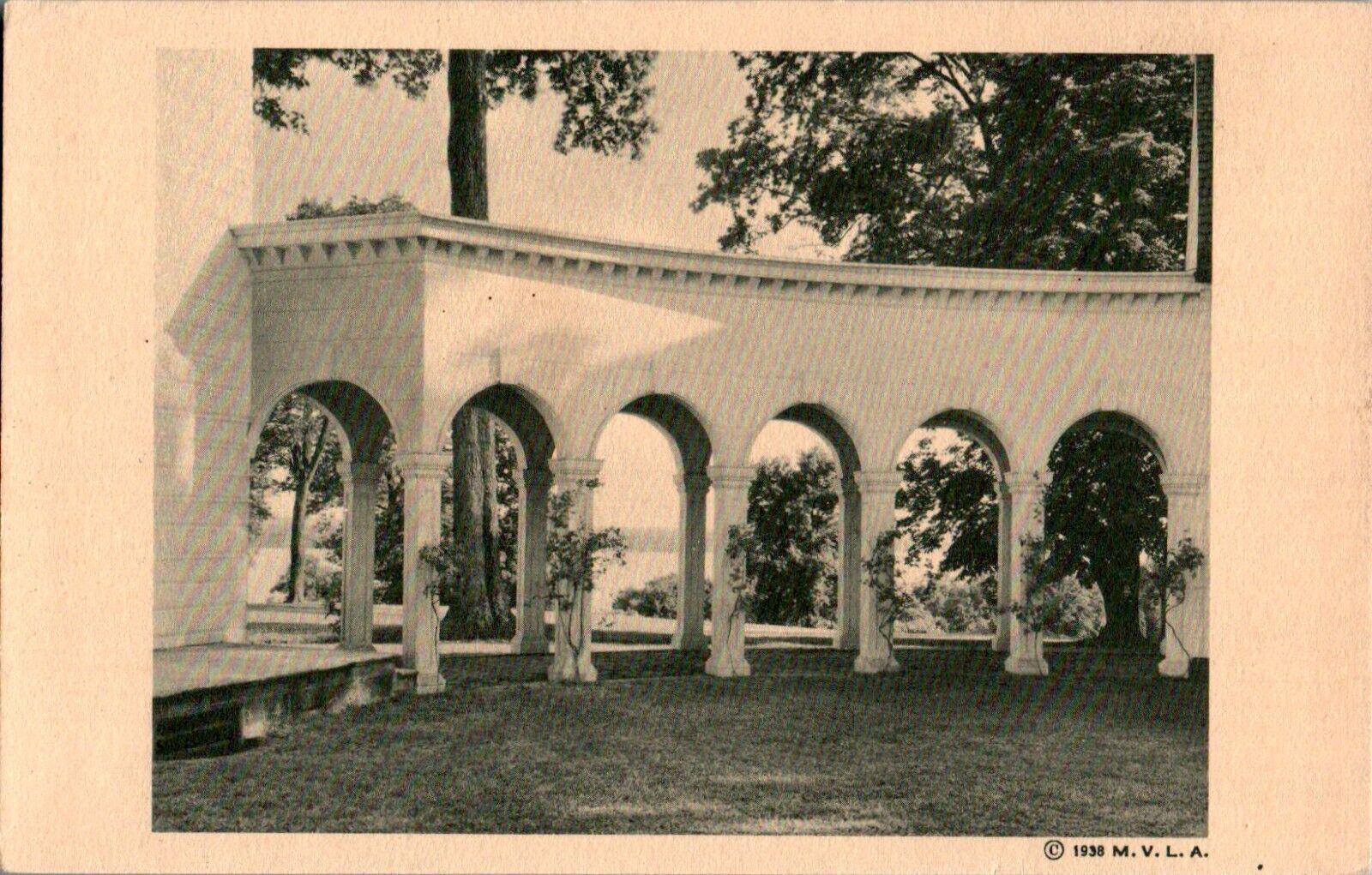 Colonnade at Mount Vernon, Virginia VA  Postcard