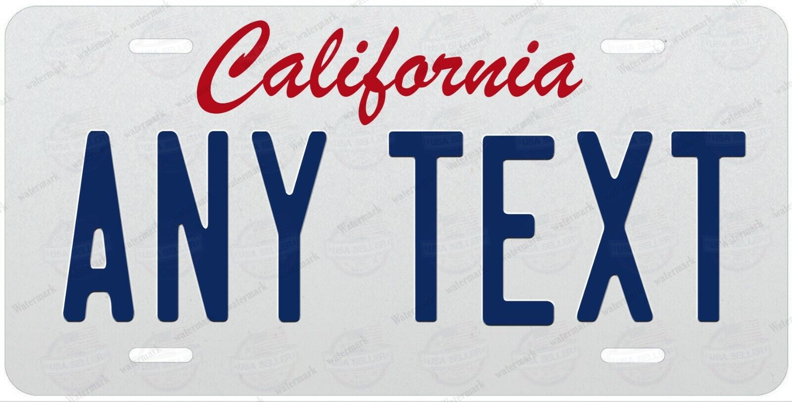Personalized Custom License Plate Tag for California Auto Car Bicycle ATV Bike