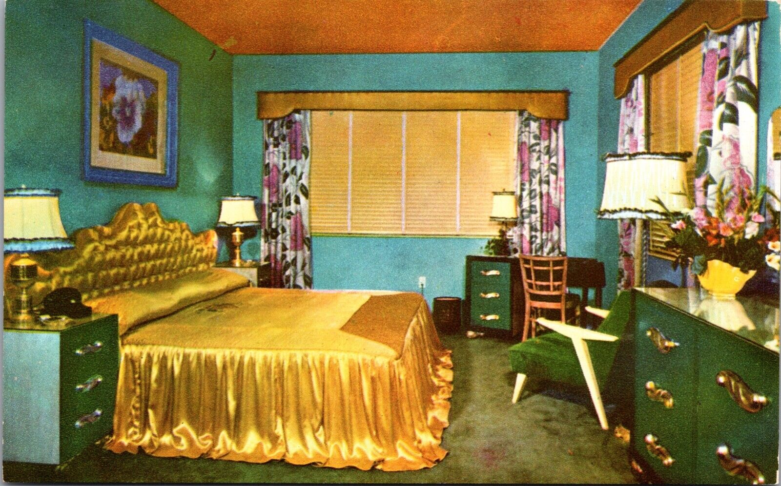 Typical Bedroom The Delmonico Hotel on the Ocean at 64th St Miami Beach Florida