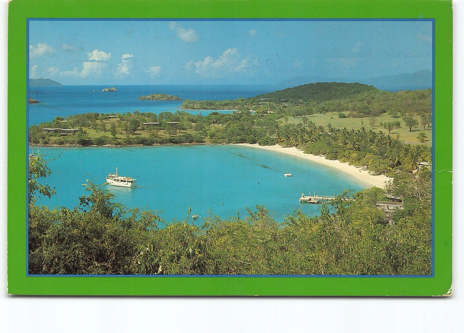Caneel Bay Plantation St John US Virgin Islands Cont Postcard Vtg Posted 1988