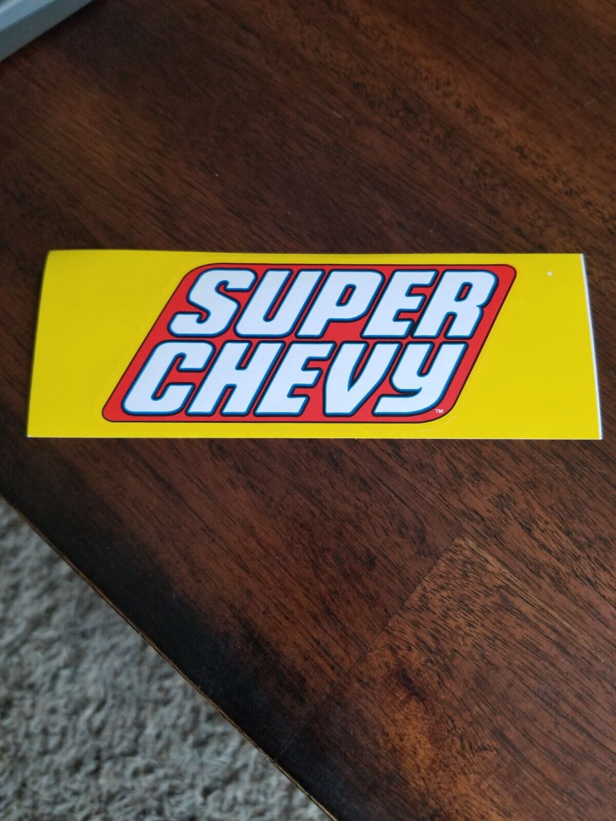 NOS Vtg 80s Super Chevy Sticker Decal HTF Collectable 
