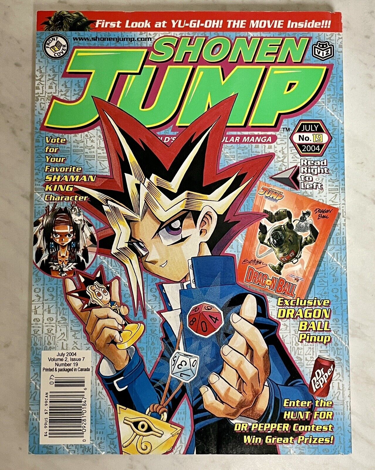 Shonen Jump Magazine: Vol. 2, Issue 7 (July, 2004) Yu-Gi-Oh Cover, Manga