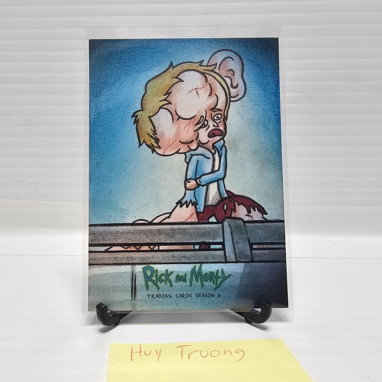 2019 Cryptozoic Rick & Morty Season 3 Sketch Cards MORPHED ETHAN 1/1 Huy Truong