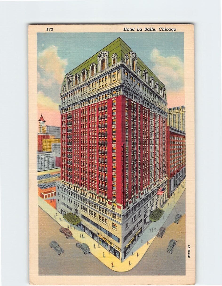 Postcard Hotel La Salle Chicago Illinois USA
