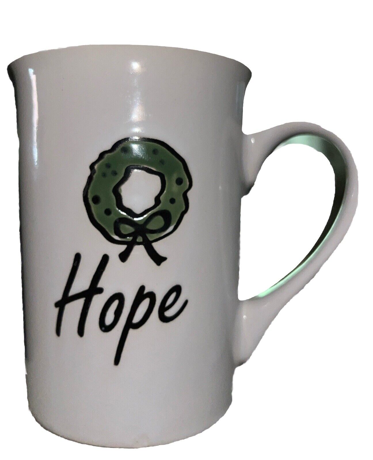 Divinity Hope Coffee Cup Mug Romans 15:13 Wreath