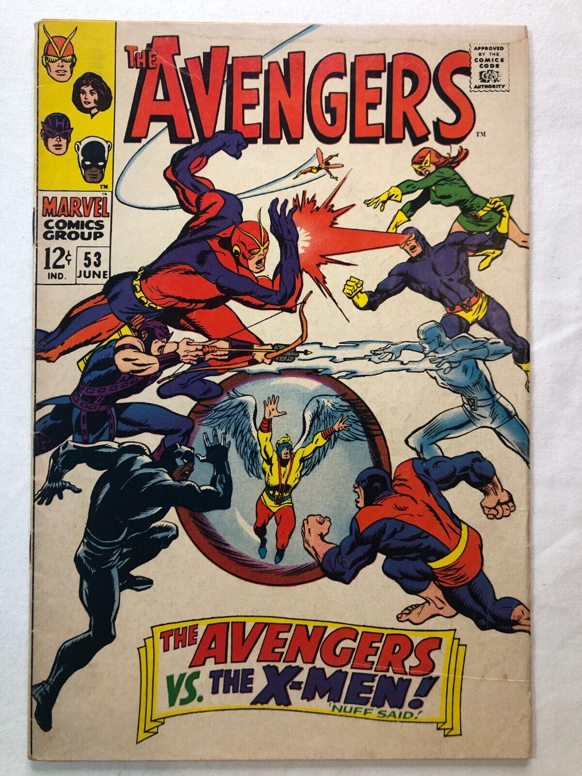 Avengers 53 June 1968 Vintage Silver Age Marvel Comics X-Men Vs Avengers Nice